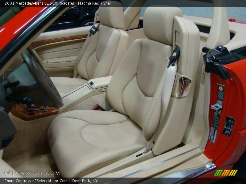 Magma Red / Shell 2001 Mercedes-Benz SL 500 Roadster