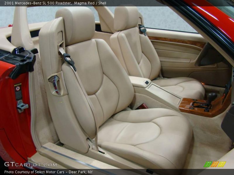 Magma Red / Shell 2001 Mercedes-Benz SL 500 Roadster