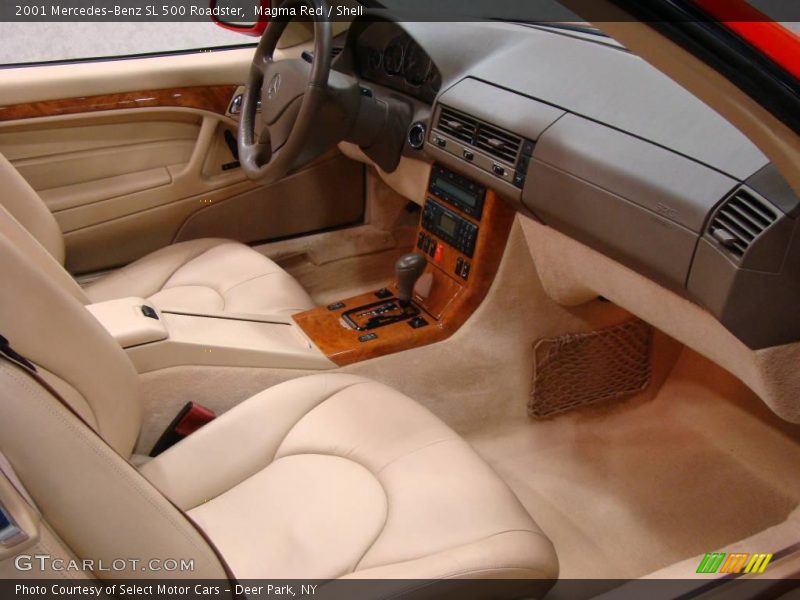Magma Red / Shell 2001 Mercedes-Benz SL 500 Roadster