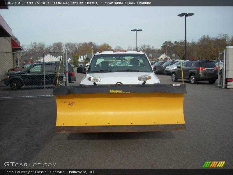 Summit White / Dark Titanium 2007 GMC Sierra 2500HD Classic Regular Cab Chassis
