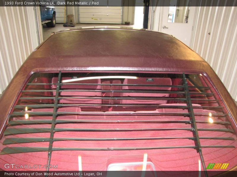 Dark Red Metallic / Red 1993 Ford Crown Victoria LX