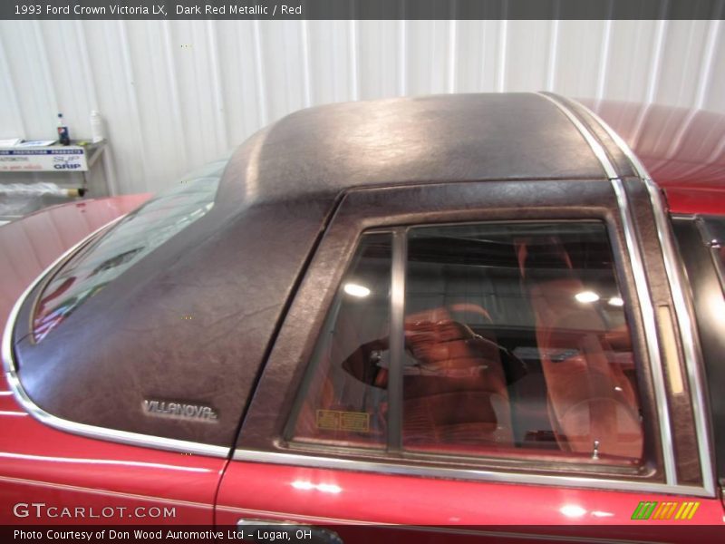 Dark Red Metallic / Red 1993 Ford Crown Victoria LX