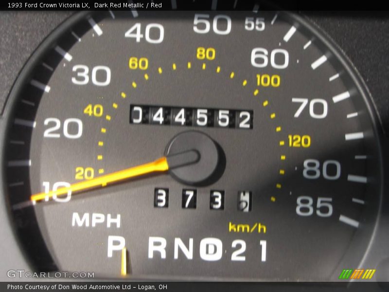 Dark Red Metallic / Red 1993 Ford Crown Victoria LX