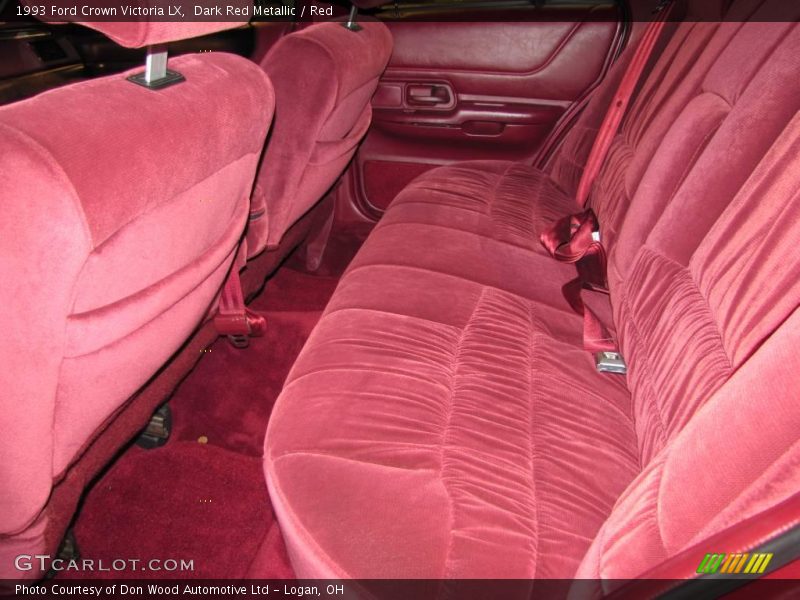 Dark Red Metallic / Red 1993 Ford Crown Victoria LX