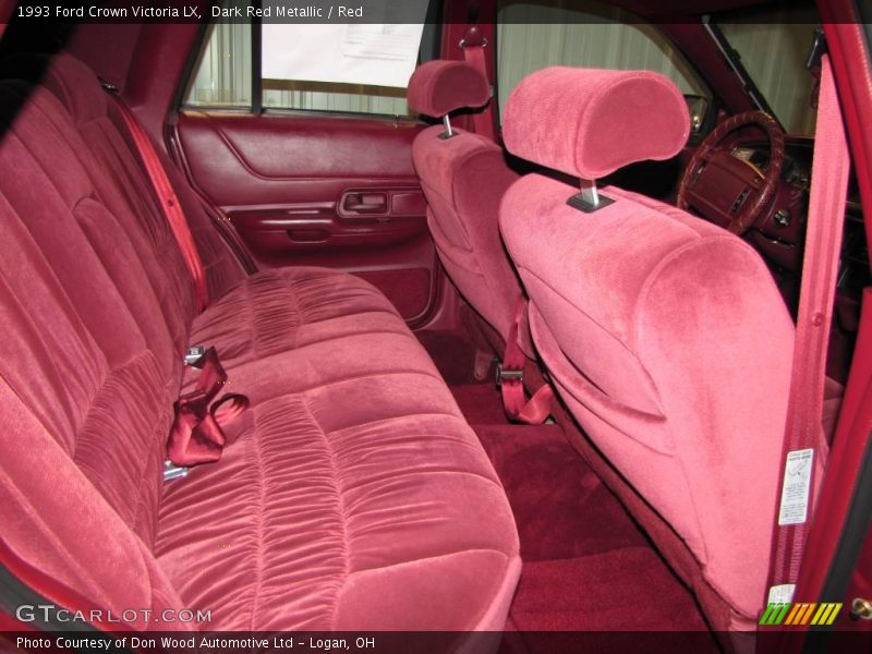 Dark Red Metallic / Red 1993 Ford Crown Victoria LX