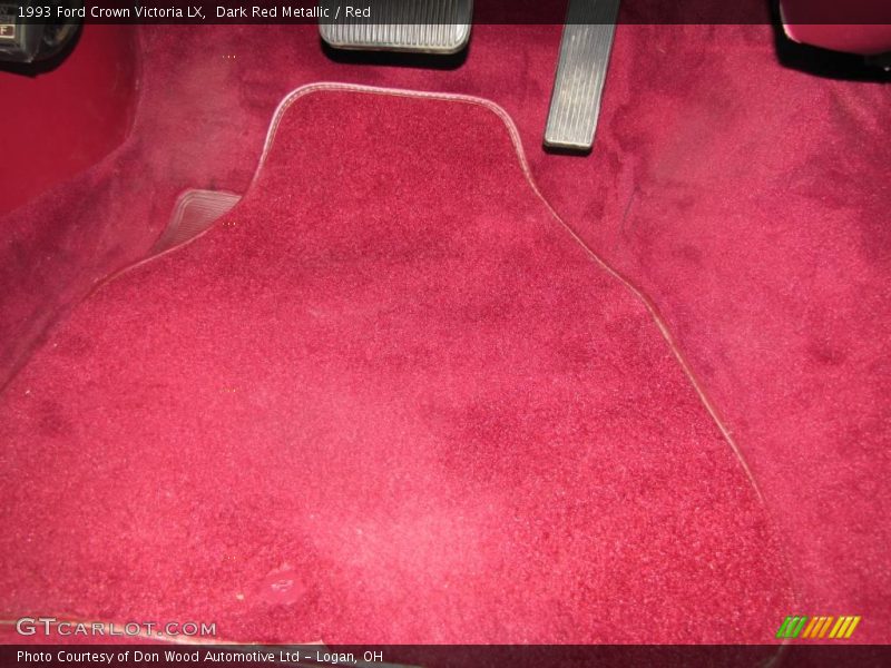 Dark Red Metallic / Red 1993 Ford Crown Victoria LX