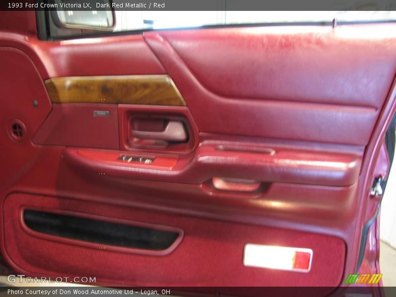 Dark Red Metallic / Red 1993 Ford Crown Victoria LX