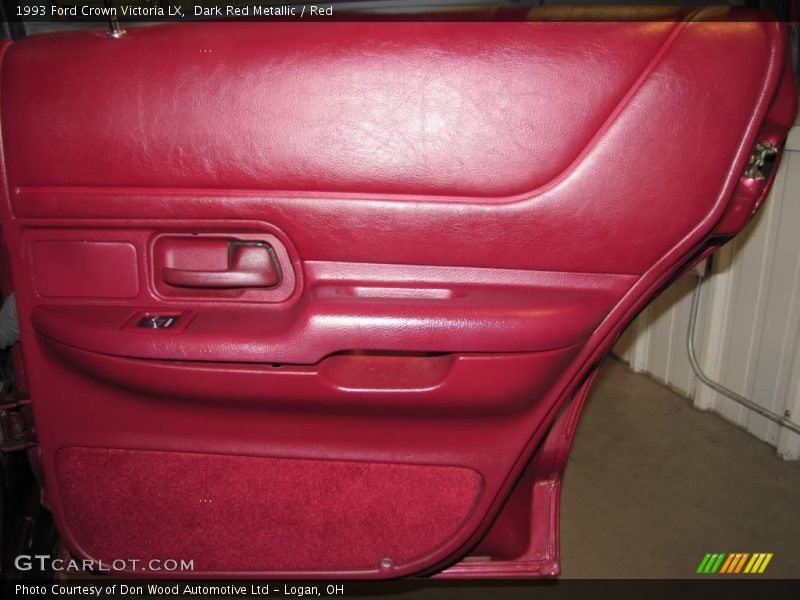 Dark Red Metallic / Red 1993 Ford Crown Victoria LX