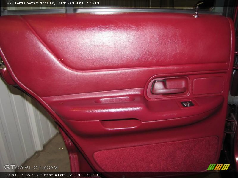 Dark Red Metallic / Red 1993 Ford Crown Victoria LX