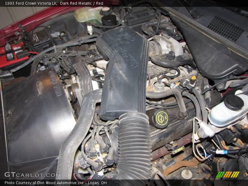 Dark Red Metallic / Red 1993 Ford Crown Victoria LX