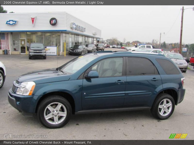 Bermuda Green Metallic / Light Gray 2006 Chevrolet Equinox LT AWD