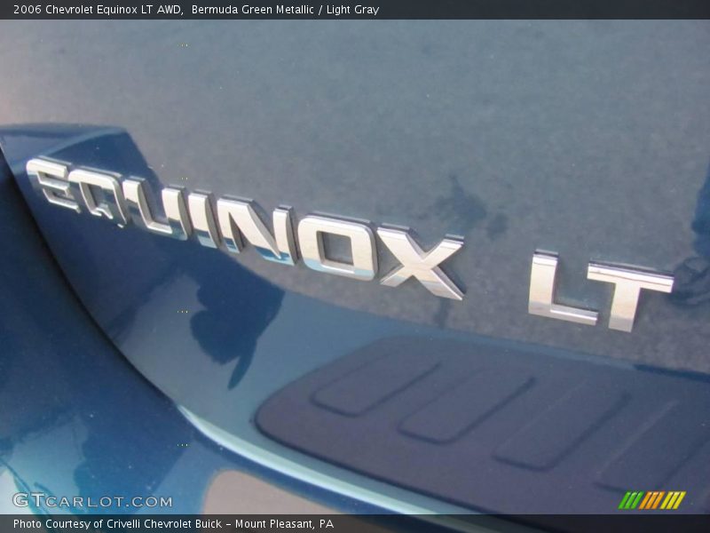 Bermuda Green Metallic / Light Gray 2006 Chevrolet Equinox LT AWD