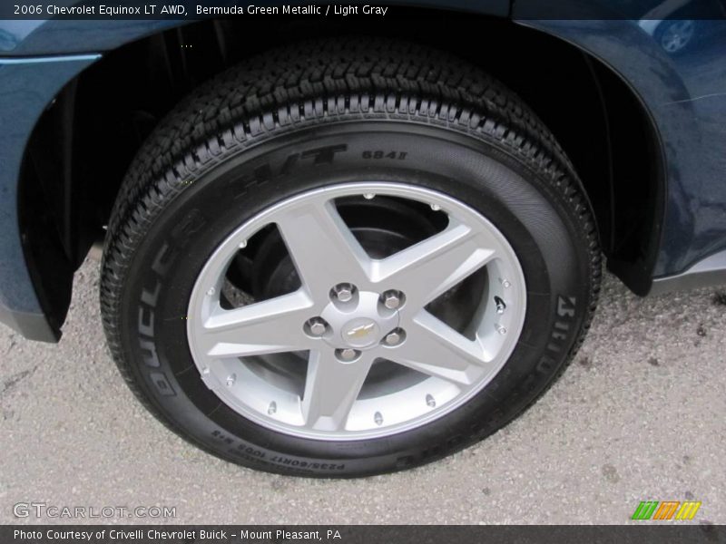 Bermuda Green Metallic / Light Gray 2006 Chevrolet Equinox LT AWD