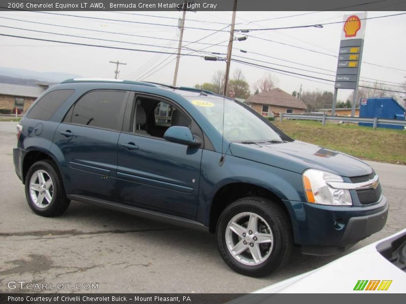 Bermuda Green Metallic / Light Gray 2006 Chevrolet Equinox LT AWD