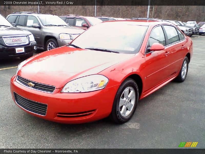 Victory Red / Gray 2009 Chevrolet Impala LT