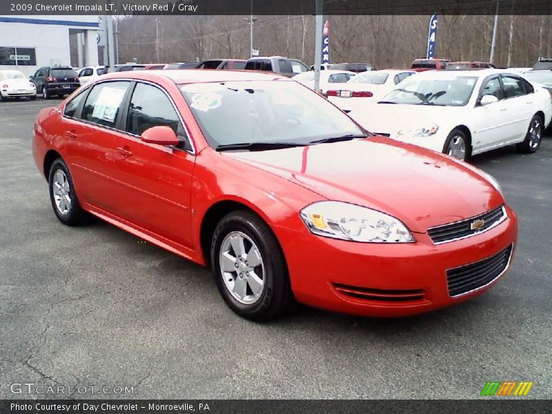Victory Red / Gray 2009 Chevrolet Impala LT