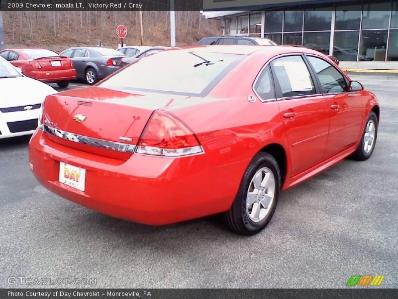 Victory Red / Gray 2009 Chevrolet Impala LT