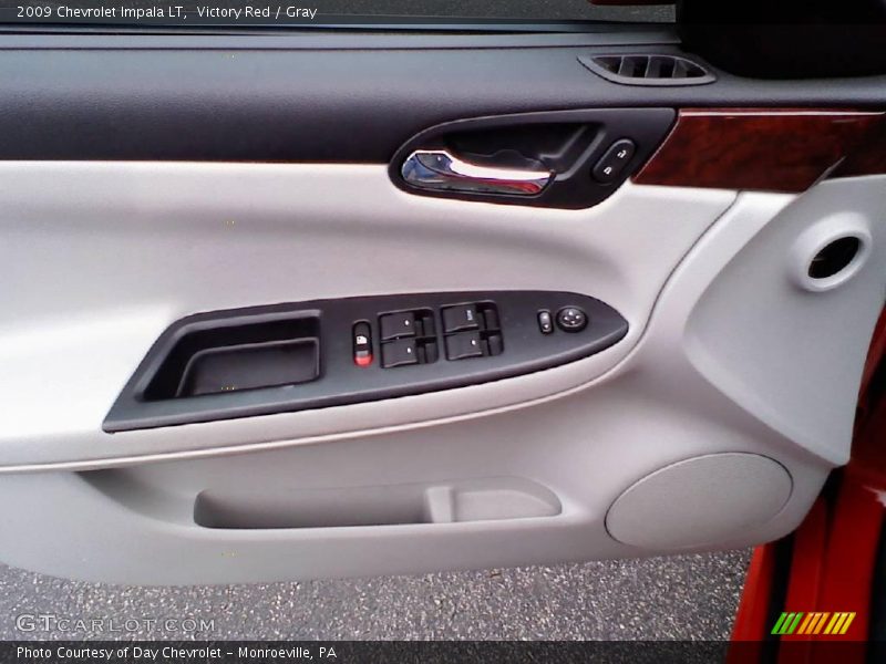 Victory Red / Gray 2009 Chevrolet Impala LT