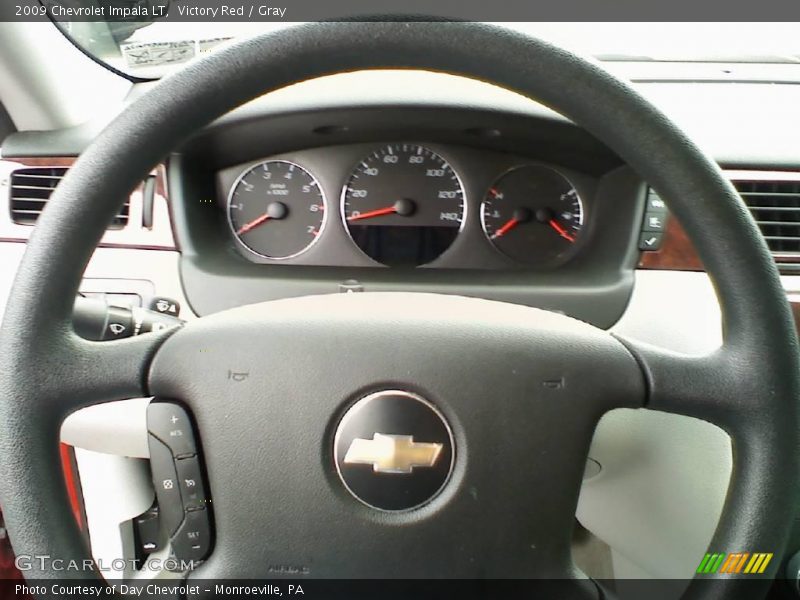 Victory Red / Gray 2009 Chevrolet Impala LT