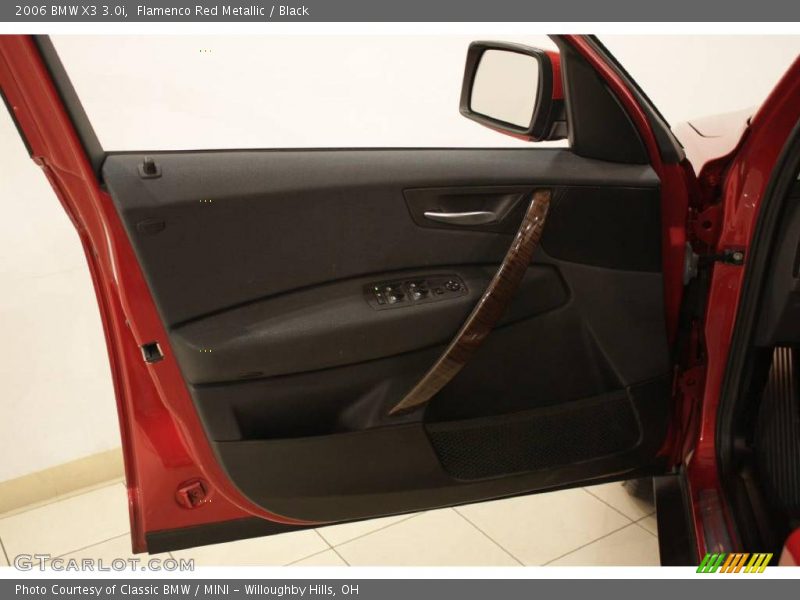 Flamenco Red Metallic / Black 2006 BMW X3 3.0i