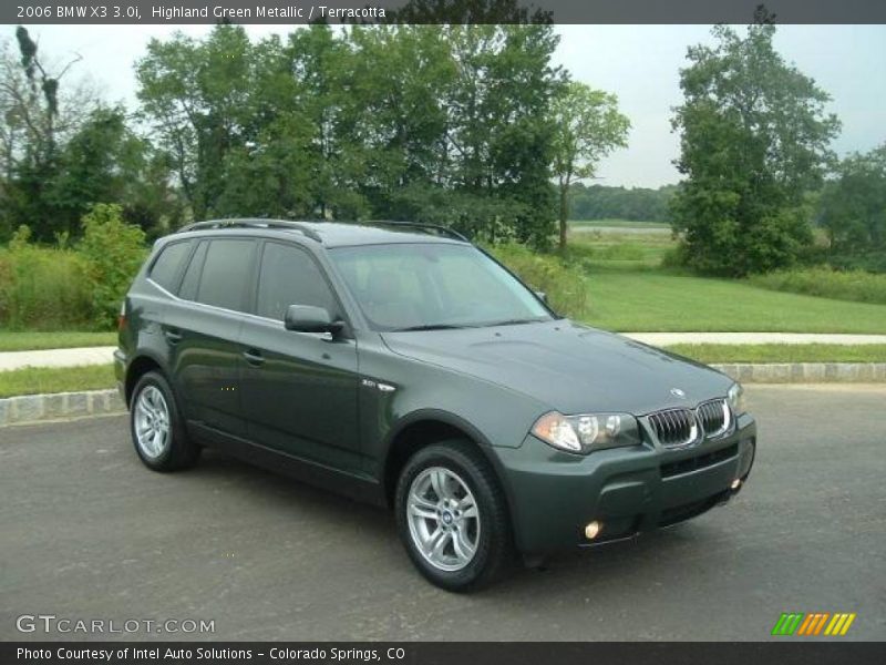 Highland Green Metallic / Terracotta 2006 BMW X3 3.0i
