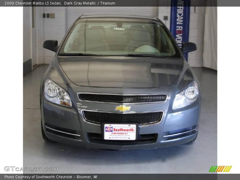 Dark Gray Metallic / Titanium 2009 Chevrolet Malibu LS Sedan