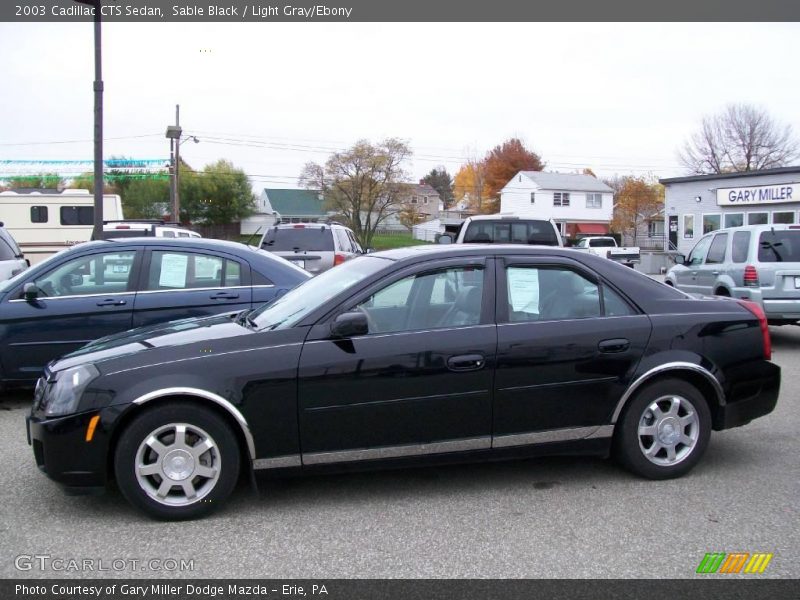 Sable Black / Light Gray/Ebony 2003 Cadillac CTS Sedan