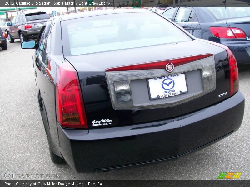 Sable Black / Light Gray/Ebony 2003 Cadillac CTS Sedan