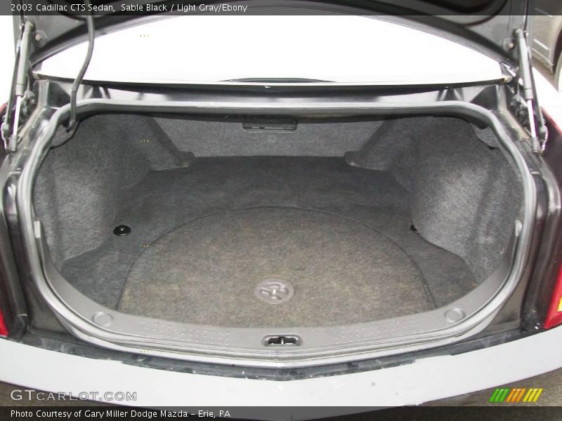 Sable Black / Light Gray/Ebony 2003 Cadillac CTS Sedan