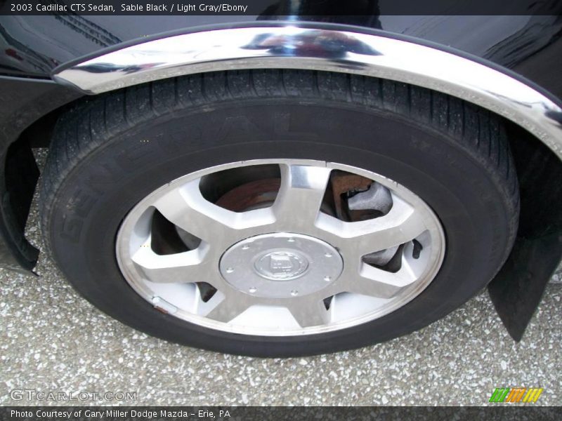 Sable Black / Light Gray/Ebony 2003 Cadillac CTS Sedan