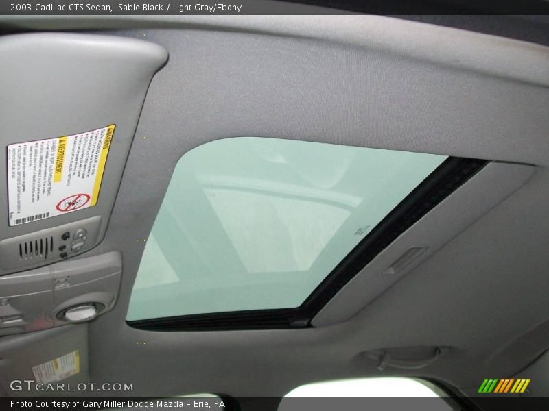 Sable Black / Light Gray/Ebony 2003 Cadillac CTS Sedan