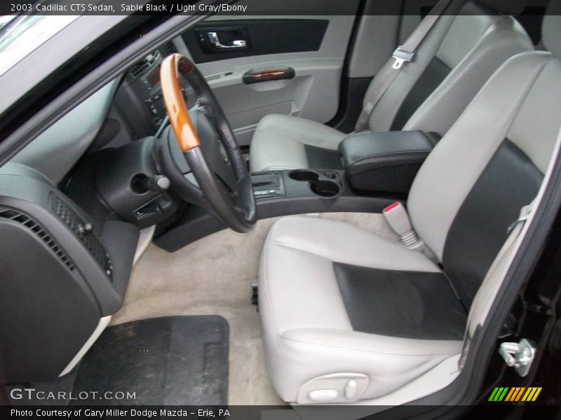 Sable Black / Light Gray/Ebony 2003 Cadillac CTS Sedan