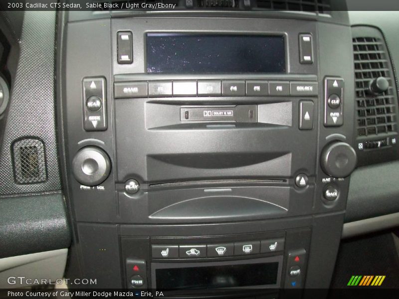 Sable Black / Light Gray/Ebony 2003 Cadillac CTS Sedan