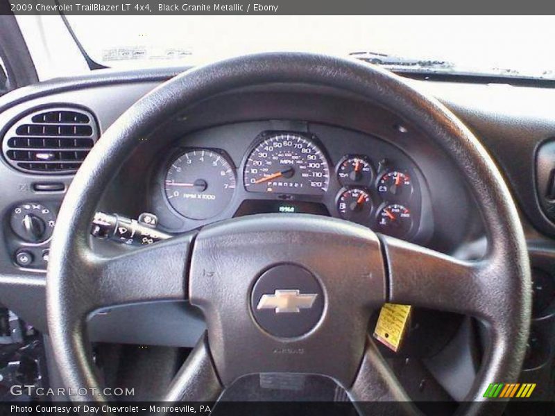 Black Granite Metallic / Ebony 2009 Chevrolet TrailBlazer LT 4x4