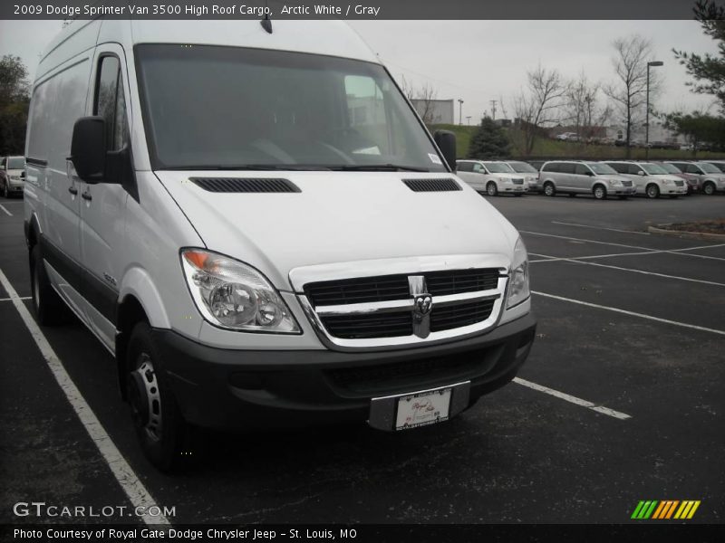 Arctic White / Gray 2009 Dodge Sprinter Van 3500 High Roof Cargo