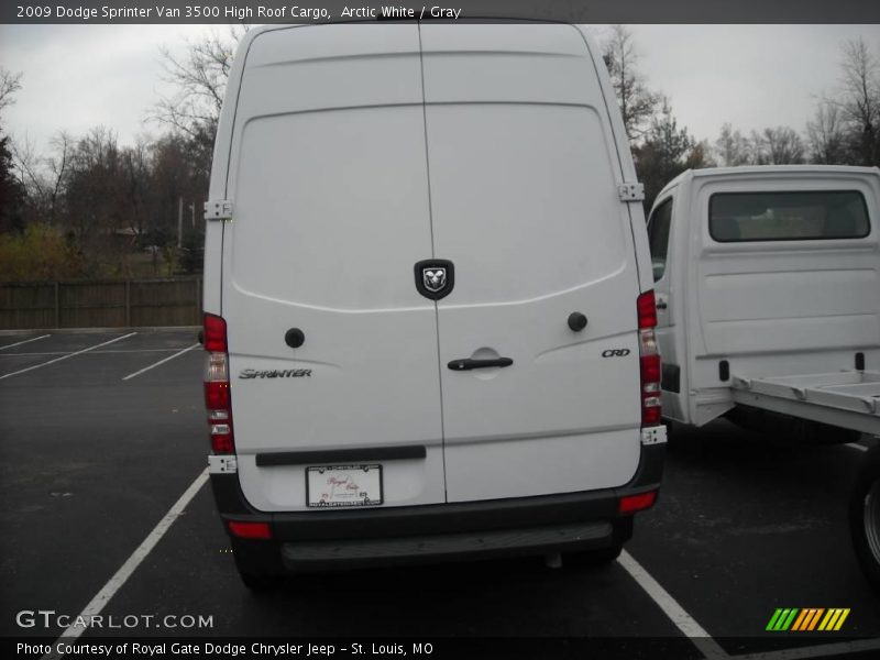 Arctic White / Gray 2009 Dodge Sprinter Van 3500 High Roof Cargo