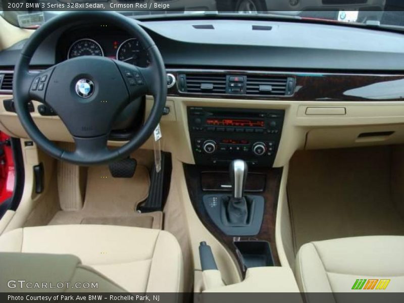 Crimson Red / Beige 2007 BMW 3 Series 328xi Sedan