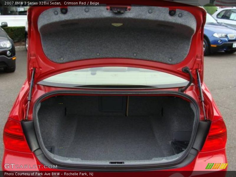 Crimson Red / Beige 2007 BMW 3 Series 328xi Sedan