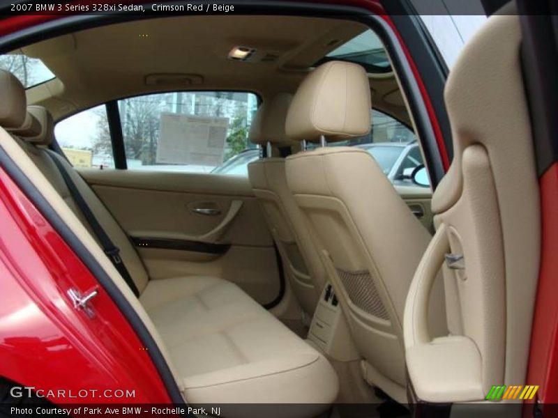Crimson Red / Beige 2007 BMW 3 Series 328xi Sedan