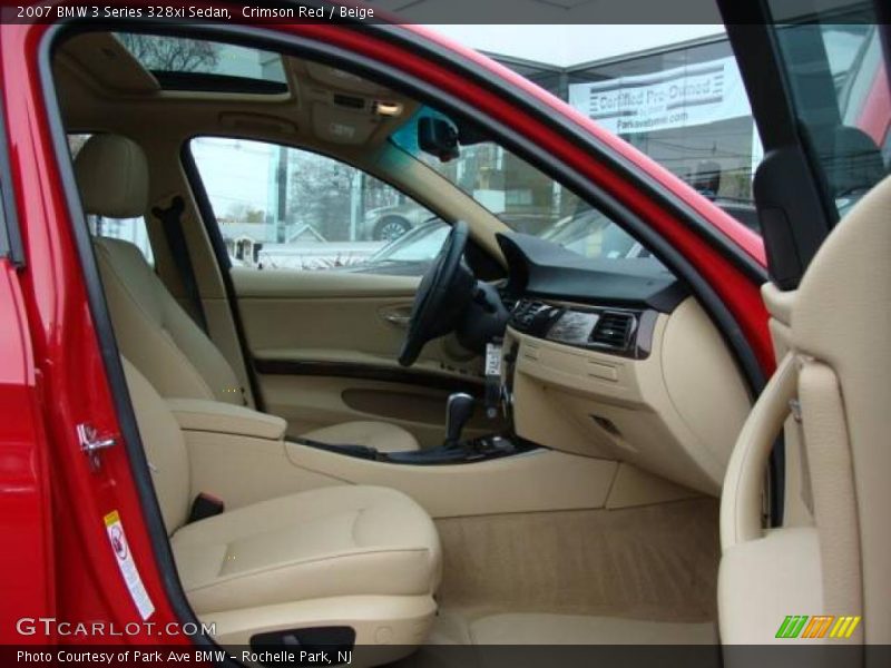 Crimson Red / Beige 2007 BMW 3 Series 328xi Sedan