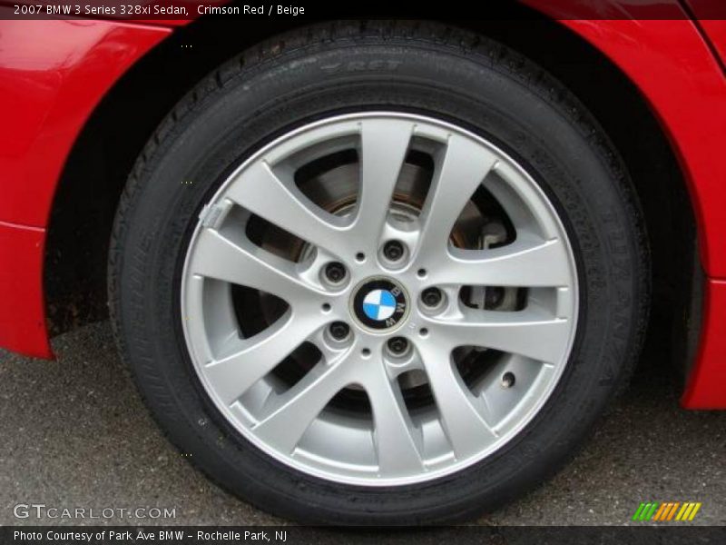 Crimson Red / Beige 2007 BMW 3 Series 328xi Sedan