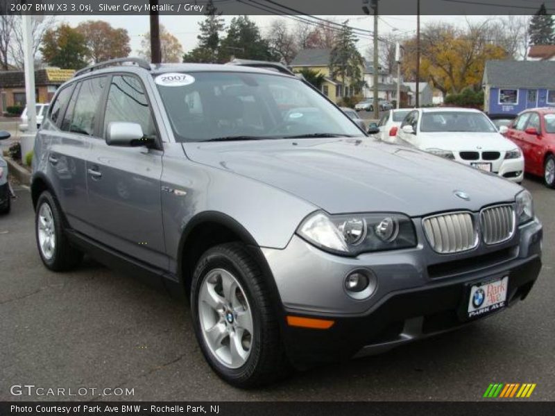 Silver Grey Metallic / Grey 2007 BMW X3 3.0si