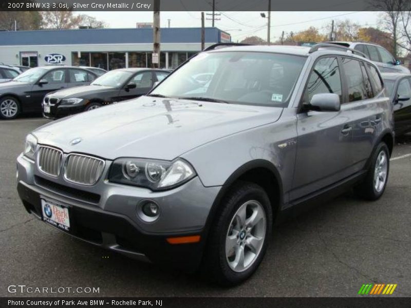 Silver Grey Metallic / Grey 2007 BMW X3 3.0si