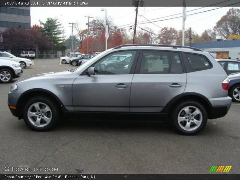 Silver Grey Metallic / Grey 2007 BMW X3 3.0si
