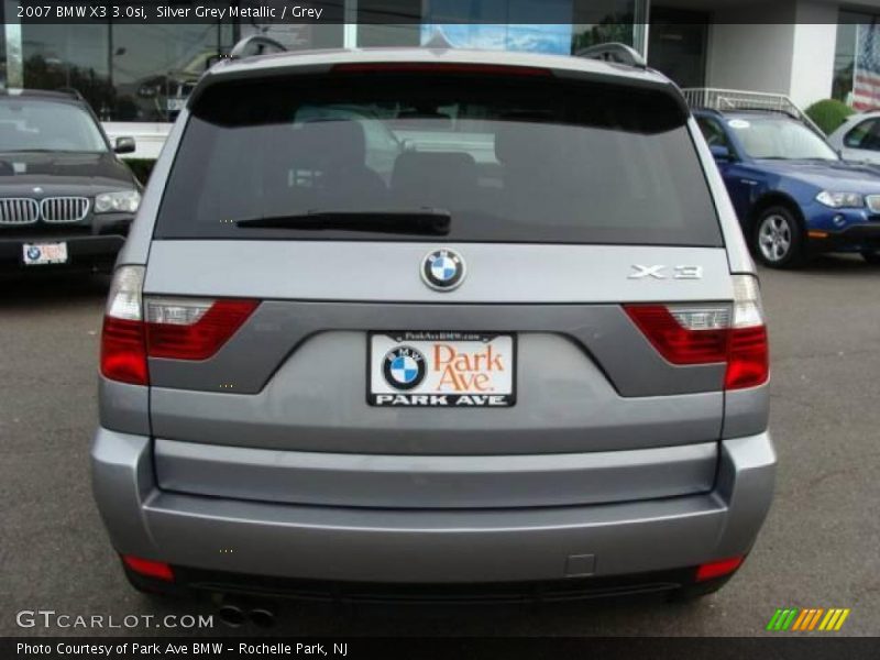 Silver Grey Metallic / Grey 2007 BMW X3 3.0si