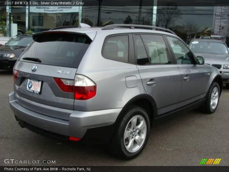 Silver Grey Metallic / Grey 2007 BMW X3 3.0si