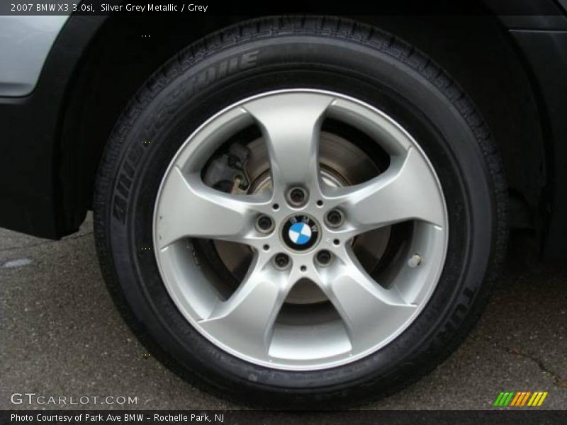 Silver Grey Metallic / Grey 2007 BMW X3 3.0si