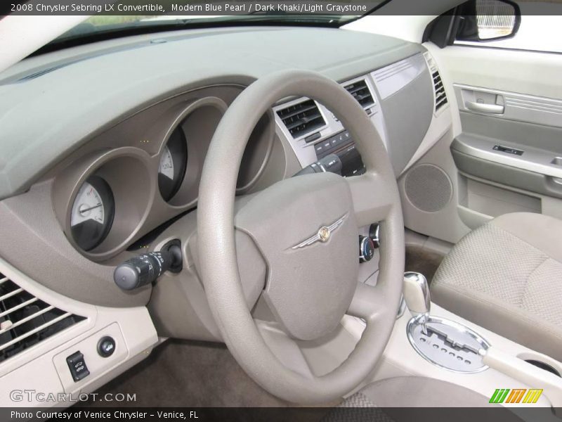 Modern Blue Pearl / Dark Khaki/Light Graystone 2008 Chrysler Sebring LX Convertible
