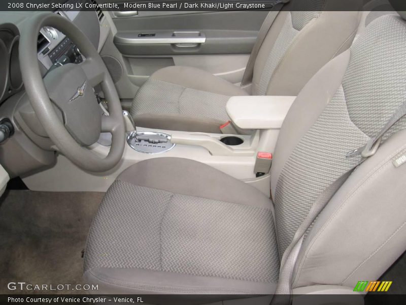 Modern Blue Pearl / Dark Khaki/Light Graystone 2008 Chrysler Sebring LX Convertible
