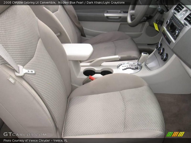 Modern Blue Pearl / Dark Khaki/Light Graystone 2008 Chrysler Sebring LX Convertible